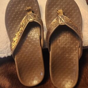 Gold Sequin Women's Sandals